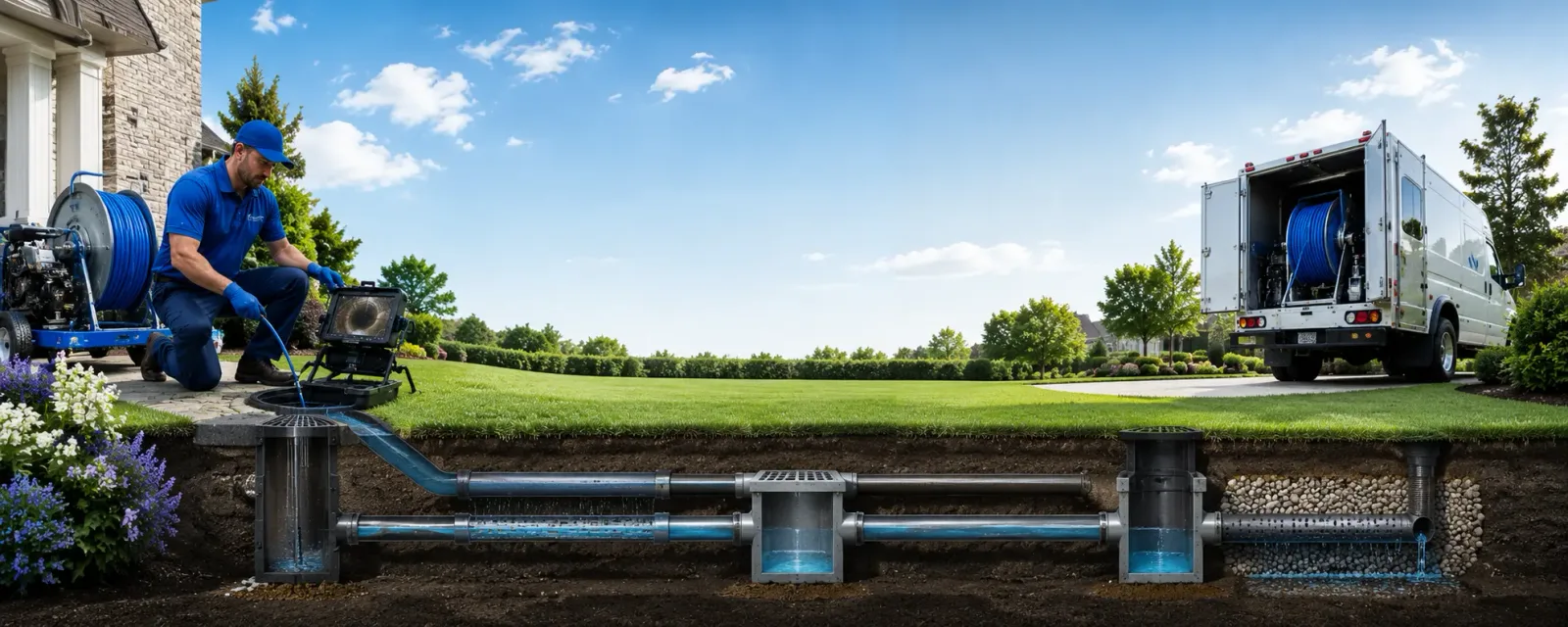 Outdoor drain cleaning information for Caseyville, IL